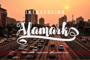 Alamark: A Bold Script Font for Branding Projects