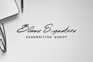 Blanc: A Script Handwritten Font for Editorial Design