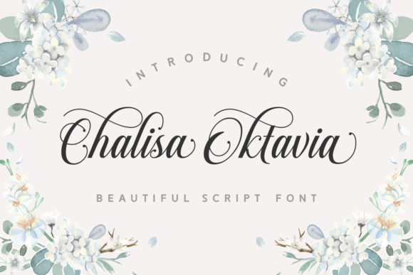 Chalisa Oktavia: A Refined Script Typeface for Editorial Design