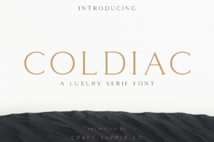 Coldiac: A Modern Serif Font for Editorial Design