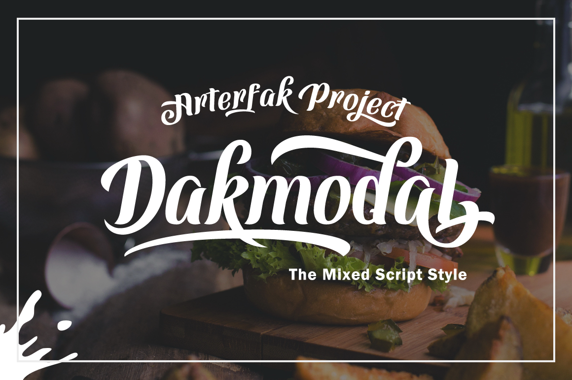 Dakmodal Font: A Brush Typeface for Small Business Branding