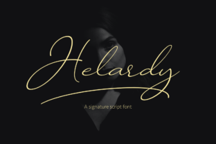Helardy Script Font for Handmade Brands and Invitations