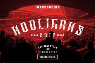 Hooligans Font Review: Bold Blackletter for Makers