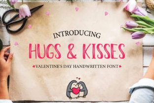 Hugs Kisses: A Cute Handwritten Font for Valentine's Projects