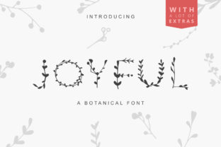 Joyful Font Review: A Botanical Typeface for Branding