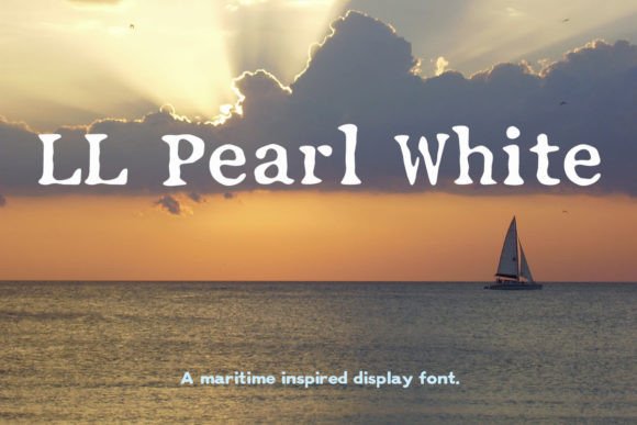 LL Pearl White: A Grunge Serif Font for Bold Branding