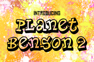 Planet Benson 2: A Bold Outline Typeface for Urban Editorial Design