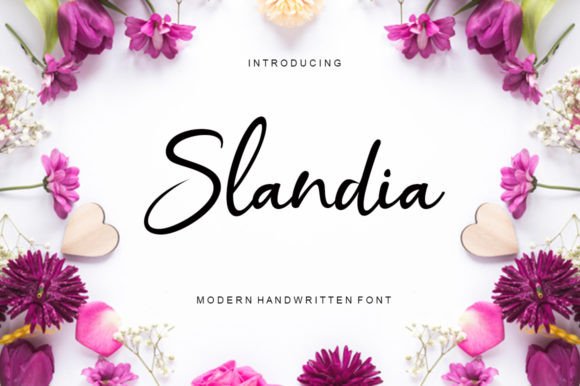 Slandia: The Modern Script Font for Handmade Brands