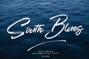 South Blue: A Classy Brush Font for Modern Web Design
