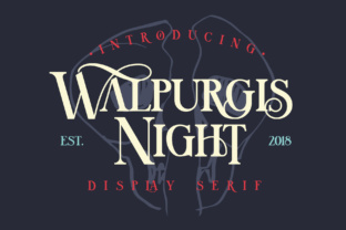 Walpurgis Night: A Vintage Serif Font for Makers